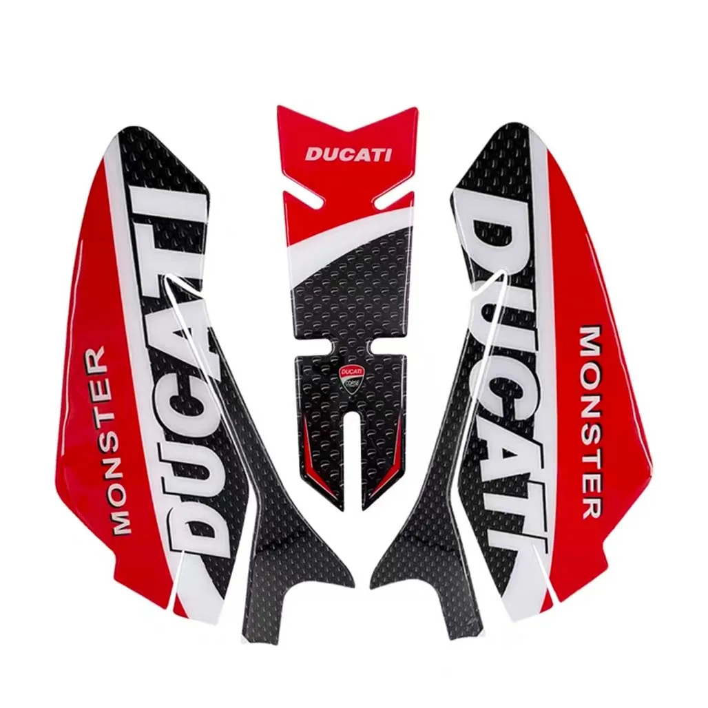 For Ducati Monster 950 modified 3D fishbone sticker fuel tank cover sticker