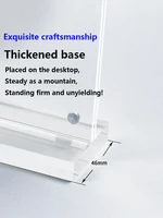 A4/A5/A6 Acrylic Crystal Clear Price Tag Clip Sign Card Holder Table Desk Top Menu Display Label Racks Phone Frame Stand 4