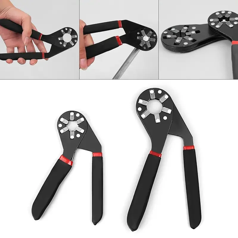 6/8inch Multifunctional Adjustable Universal Wrench External Hex Torque Wrench Open Maintenance Disassembly Tool Repair Tools