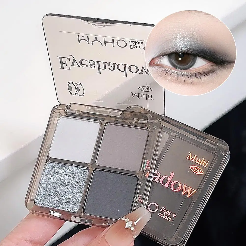 4 cores rosto iluminador paleta iluminador paleta natural glitter pó shimmer maquiagem iluminador brilho cozido x1a7