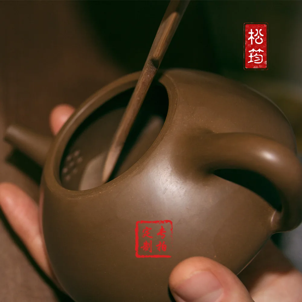 Yixing Dingshu Fully Semi-Handmade Purple Clay Teapot Products Custom Kung Fu Travel Tea Sets Processing Gifts Based On Drawin