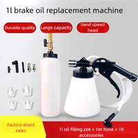 1L/0.75L Brake Bleeder Kit - Hydraulic Fluid Pump, Oil Change Purge Tank with Tubes for Car/Truck/Motorcycle Repair