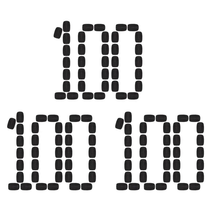 Diário 300 peças mini microfone de espuma pára-brisas capa de microfone proteção de espuma para microfones de lapela pequena e fone de ouvido