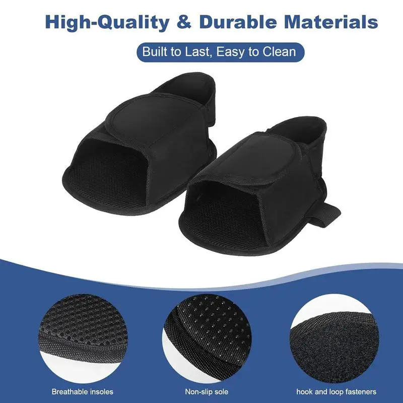 Wheelchair Foot Straps Restraint Shoes For Elderly 2 Pack Anti-Fall Adjustable Support Footrest For Disabled Patient Recover