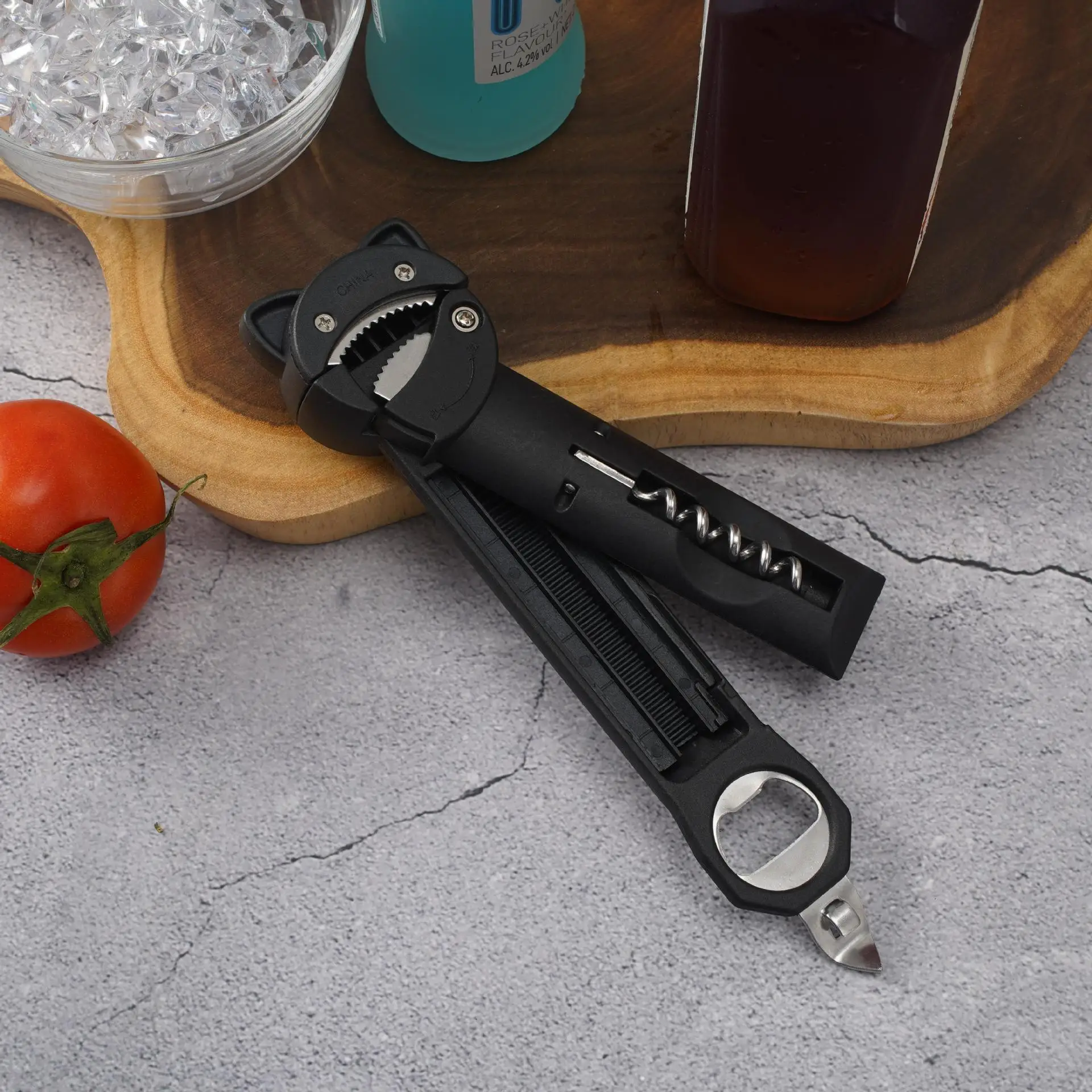 New Multi functional Retractable Bottle Opener Beer Cap Opener Tool with Stylish Design