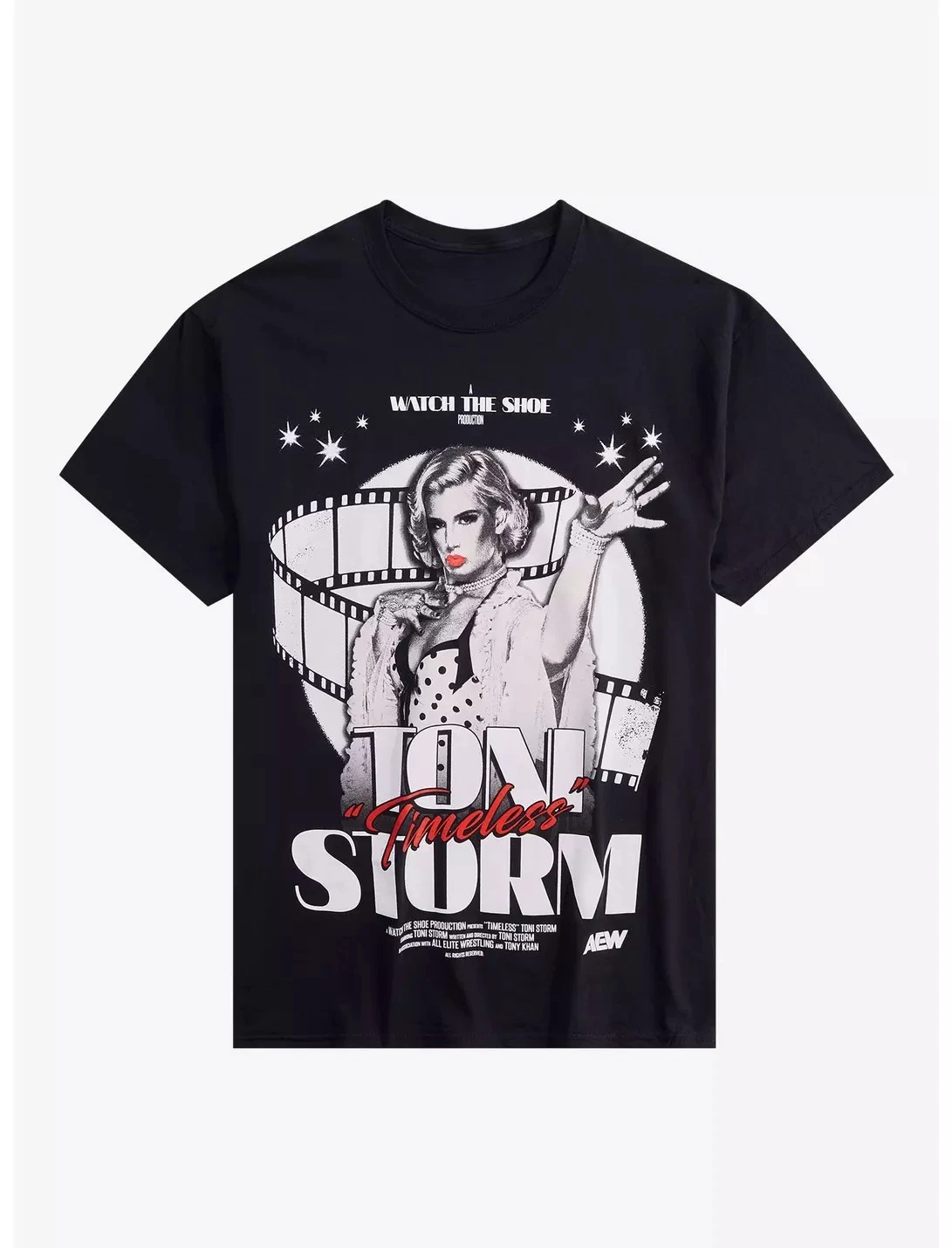 Sommer All Elite Wrestling Toni Storm Timeless Grafikdruck T-Shirt Mode Lässig Hochwertiges Herren Rundhals-Baumwoll-T-Shirt