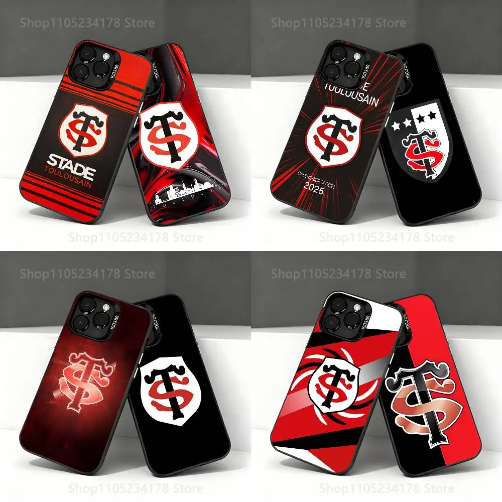 

Stade-E Logo T-Toulousain Phone Case For iPhone 17,16,15,14,13,12,11,Pro,Max,Plus,E,Air,Mini Black Tpu IMD Cover