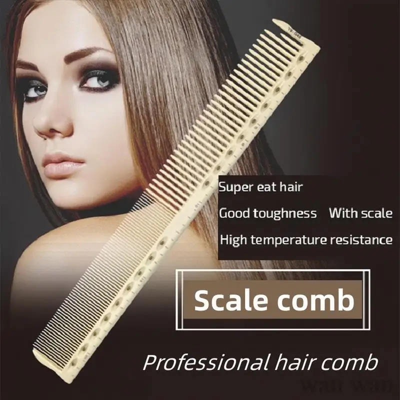 1Pc Hairdressing Comb Hair Cutting Comb Natural Resin Double Sided Scale Barber Shop Hair Salon Professional Styling Tool Y0416