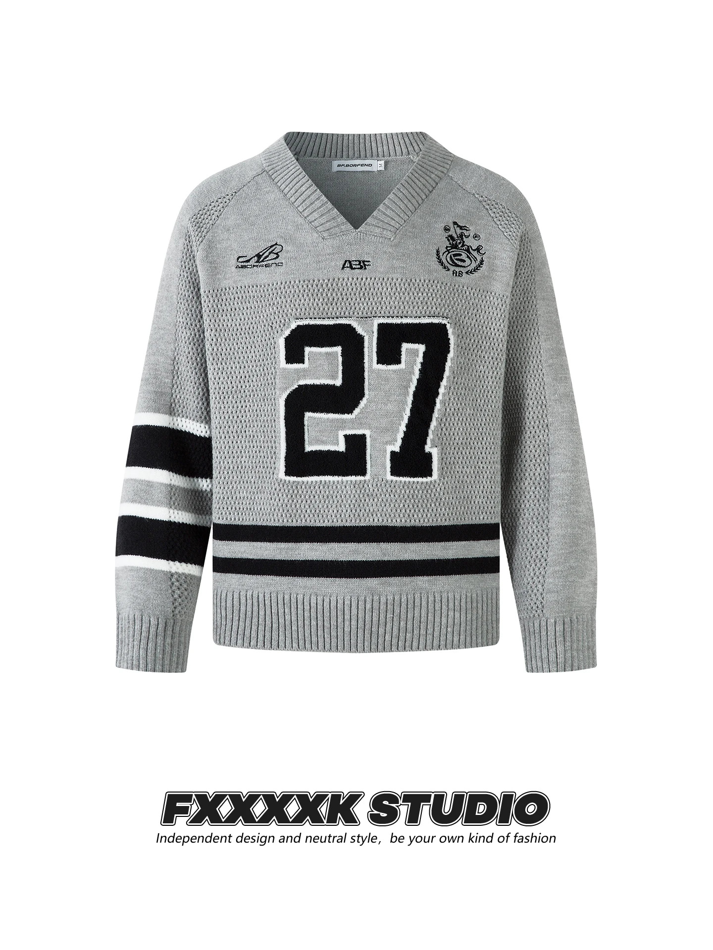 

Loose Long Sve V-Ne Knitted Sweater Digital Pattern Retro Sle Casual Wear Comfortable Soft Fabric for Men And Women