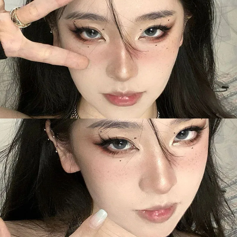 여우 인조 속눈썹 혼합 개별 속눈썹, 단일 클러스터 속눈썹, 익스텐션 세그먼트 속눈썹, 여우 눈 효과 속눈썹, 12 줄