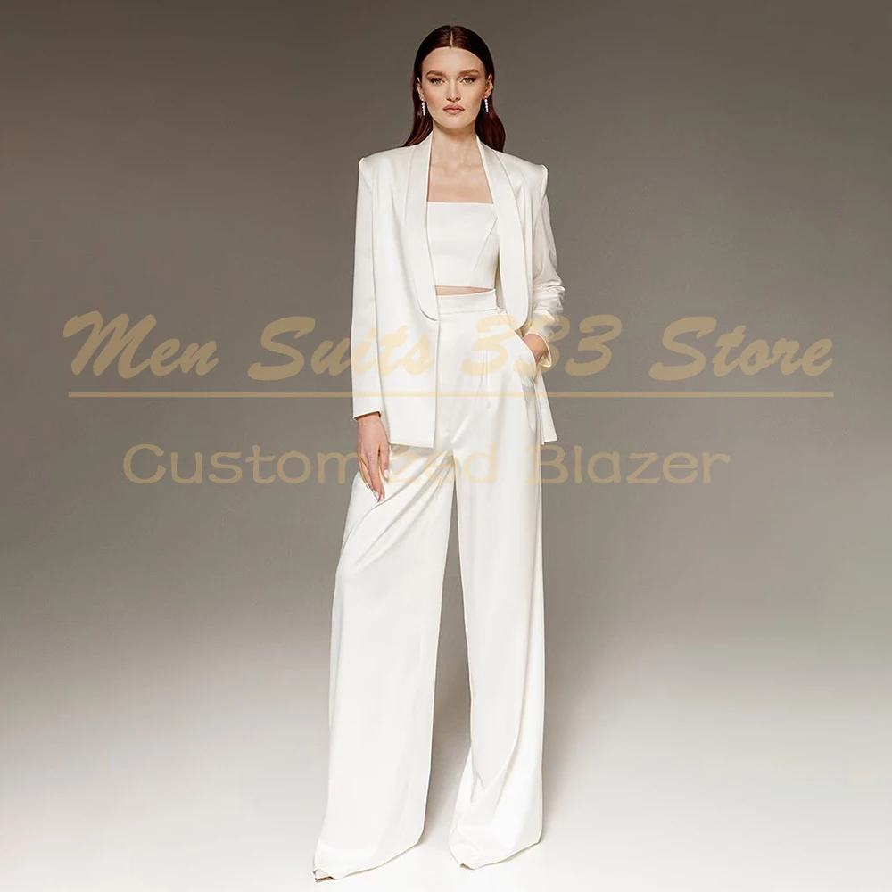 

Luxury Solid Color Men's Suits Elegant One-Button Shawl Lapel Slim Fit Female Clothing Customzied 2 Piece Jacket Pants Outfits