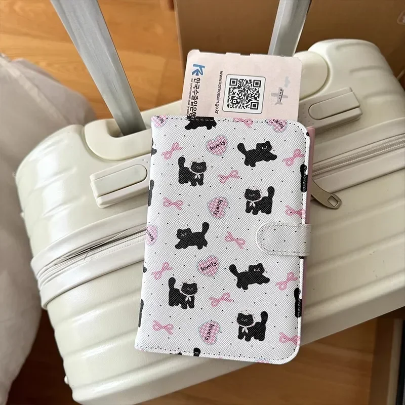1PC Fashion New PU Women Passport Holder Couple Models Girls Travel Passport Cover Unisex Card Case Man Card Holder Wallet