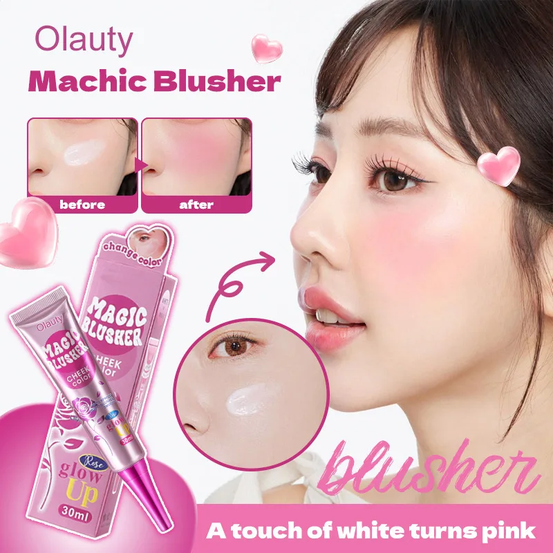 

30ml Magic Color Changing Blush Magic Blusher Blush Cream Matte Color Changing Temperature Changing Blush