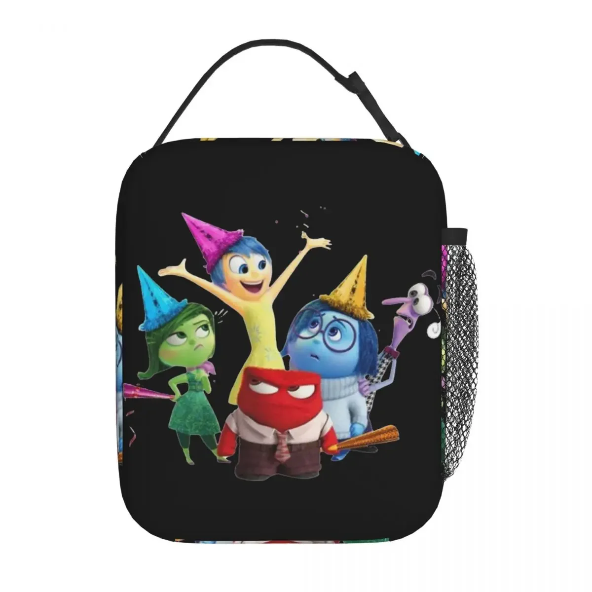 Inside Out 2 Cartoon Emotion Insulated Lunch Bag 2024 Movie Storage Food Box Reusable Cooler Thermal Bento Box For Picnic