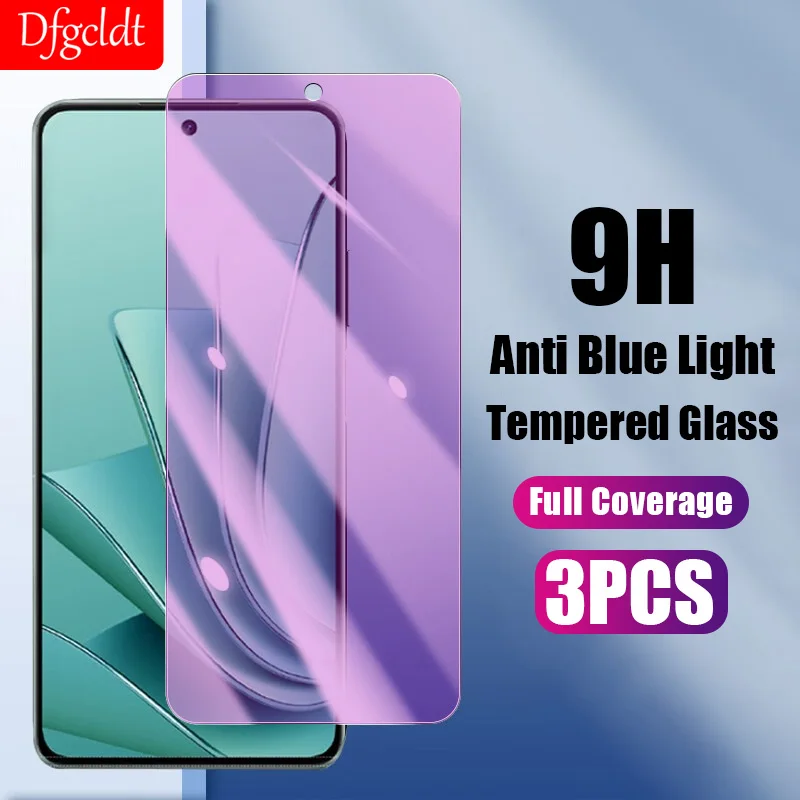 

1-3Pcs Anti Blue Light Tempered Glass For OnePlus 10R 10T 9 9R 9RT 8T Screen Protector OnePlus Ace 2V Nord 2T 3 N100 CE 2 3 Lite