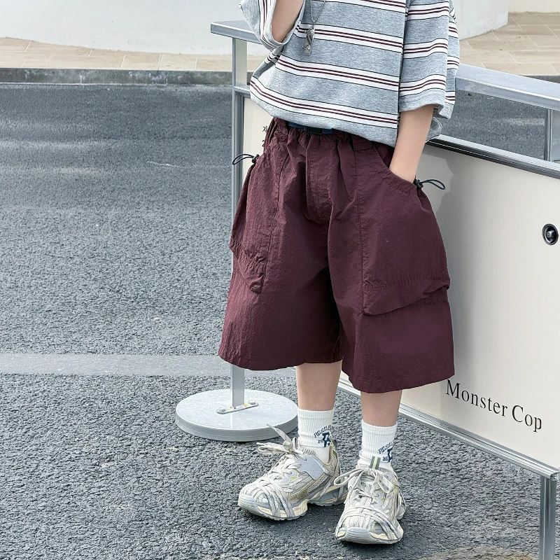 

2026 Children's Summer Thin Mountain Style Quick Drying Breathable Cool Loose Shorts