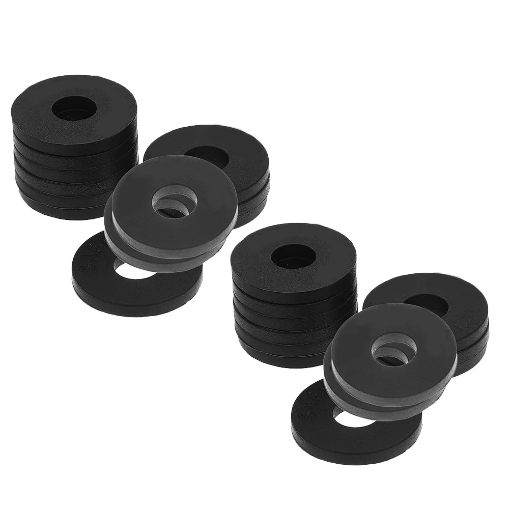 

24Pcs Guitar Strap Lock Washers Anti-Slip Pads Silicone Blocks for Secure Playing Strap Locks Guitar Bass Protector
