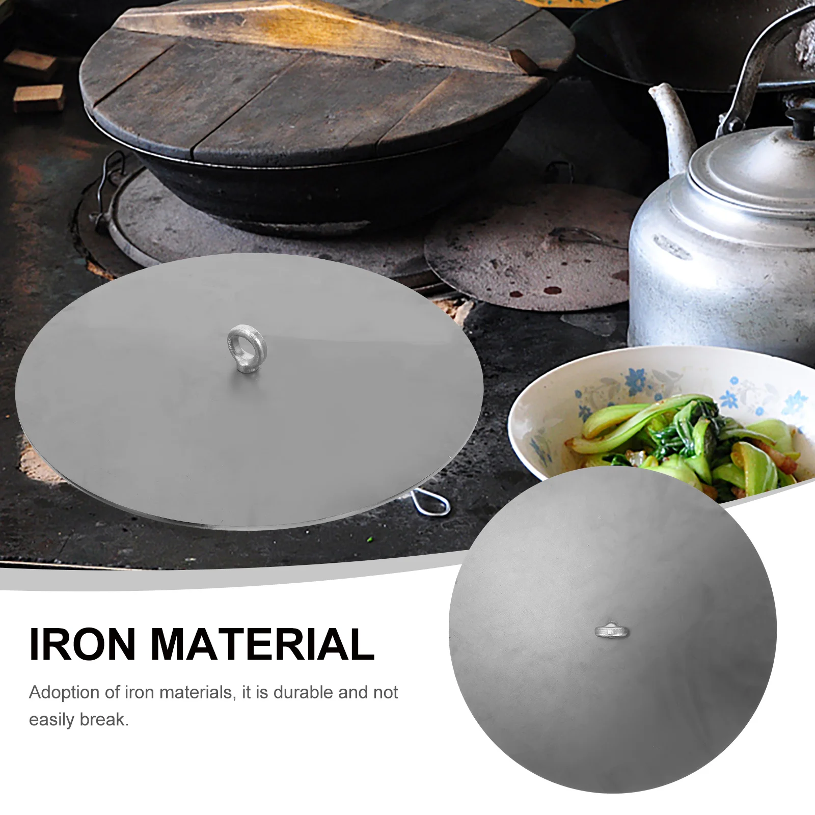 

Thickened Furnace Lid Iron Universal Stove Cover For Gasification Stoves Home Hotel Use Replacement Burning Lid