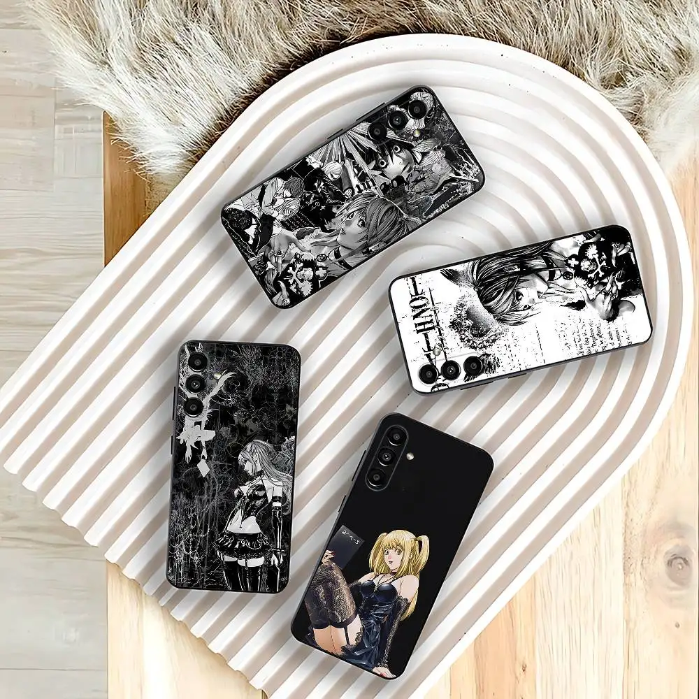 

D-Death N-NoteS Misa Phone Case For Samsung Galaxy A73,31,32,72,41,53,52,71,22,5G,Note,J7,8,9 Soft Black Cover
