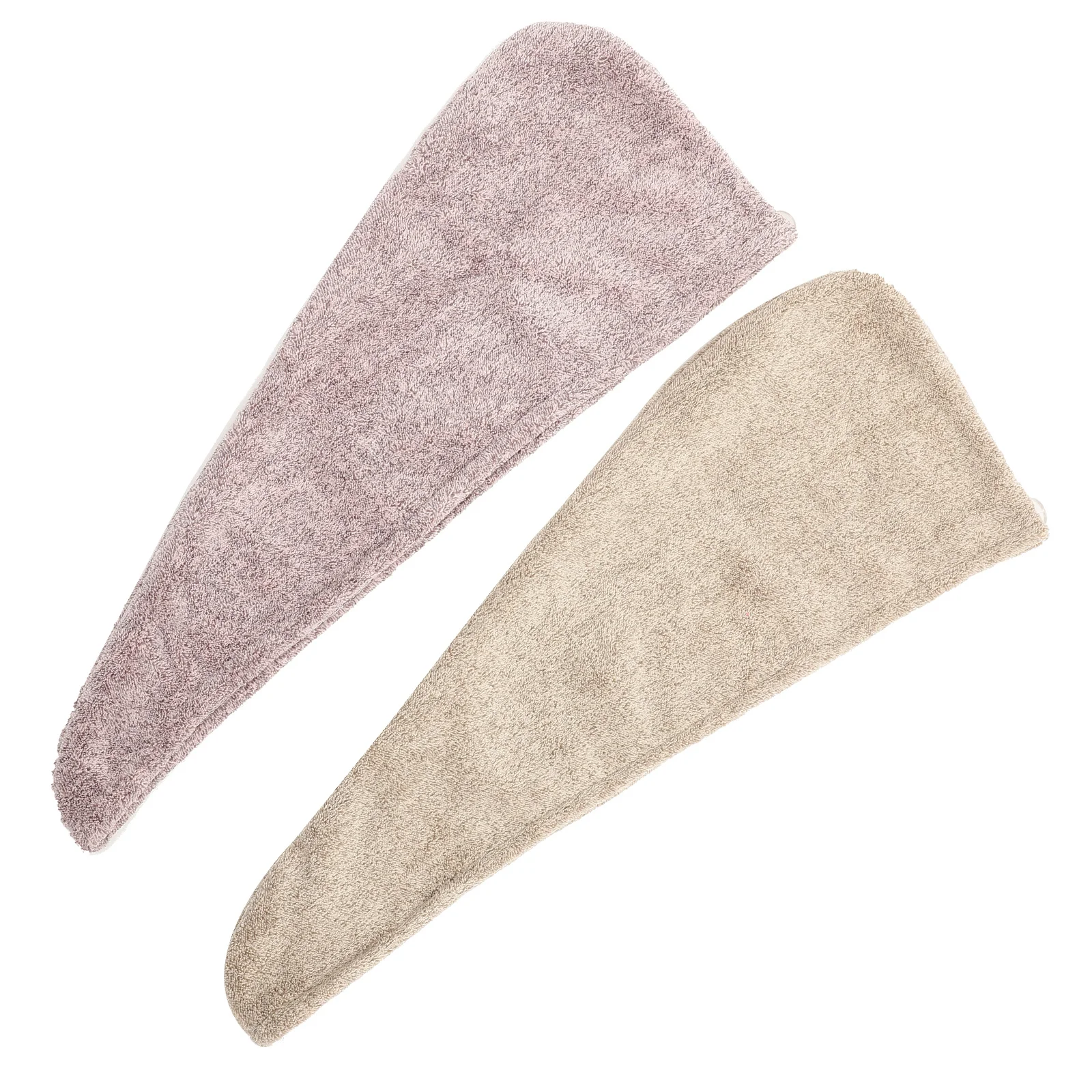 

2Pcs Coral Fleece Hair Drying Caps Lightweight Hair Turban Wrap Towels Super Absorbent for Women Shower Shower Cap
