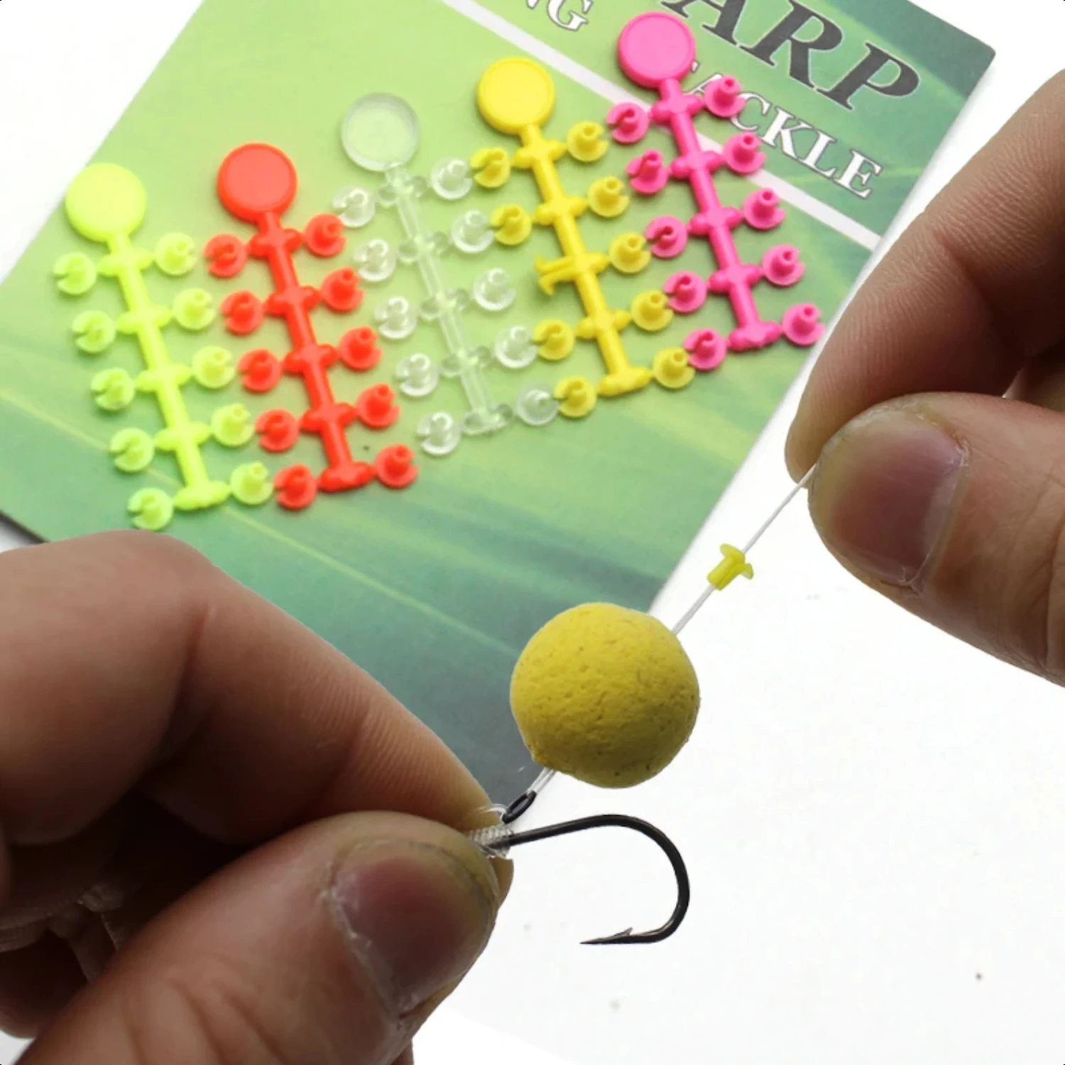 

10 Cards Carp Fishing Bait Floss Fishing Tackle Boxes Boilies Method Feeder Lure Stop Holder End Accessories