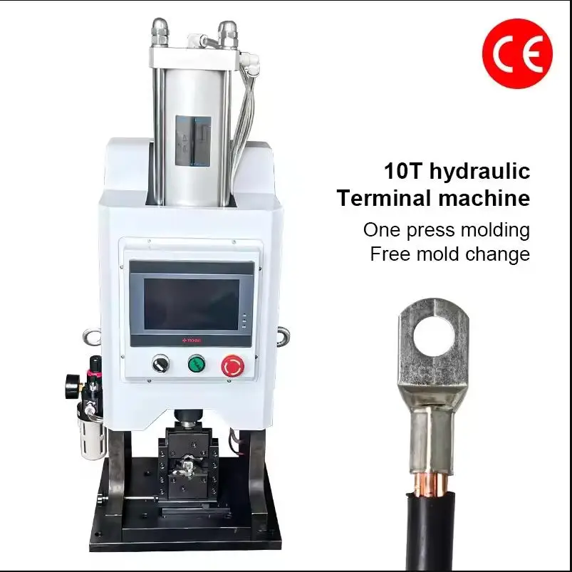 Hydraulic Terminal Crimping Machine - 10T Automatic for Insulated Sleeve Terminals Specifically for Insulated Sleeve Terminals