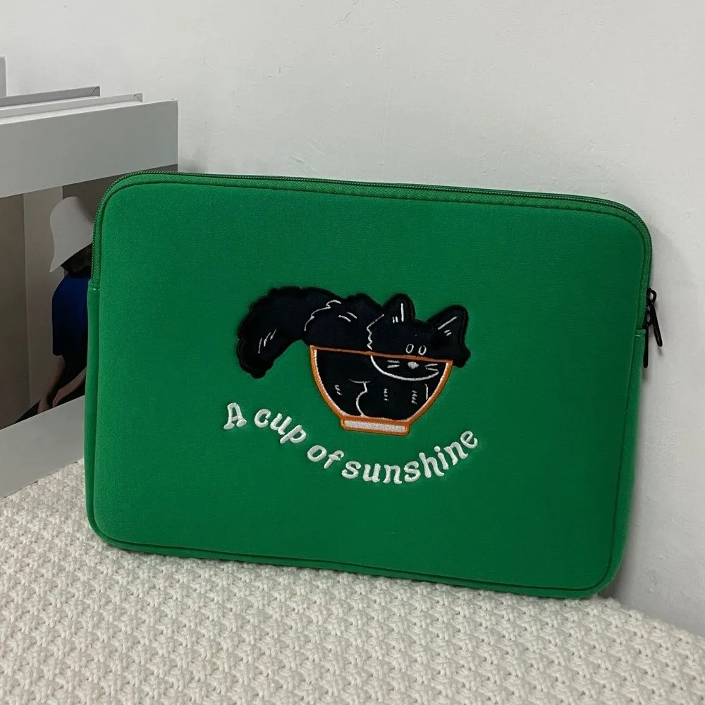 

Tablet Pouch 15.6 Inch Cartoon Laptop Bag Bear Dog Tablet Sleeve Bag Kawaii Shockproof Girl Computer Bag File Package