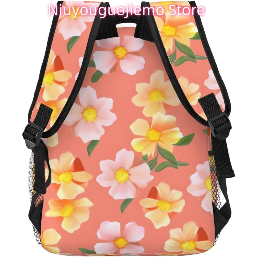 Leuke Grappige Bloem Lichtgewicht Laptop Rugzak Lichtgewicht Multifunctioneel Reizen Casual Dagrugzak Unisex College Rugzakken voor Mannen Wo