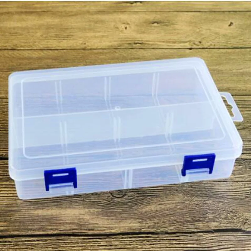 

3pcs Thicken large 8 grid no insert empty box tool accessories jewelry box DIY plastic storage induction box