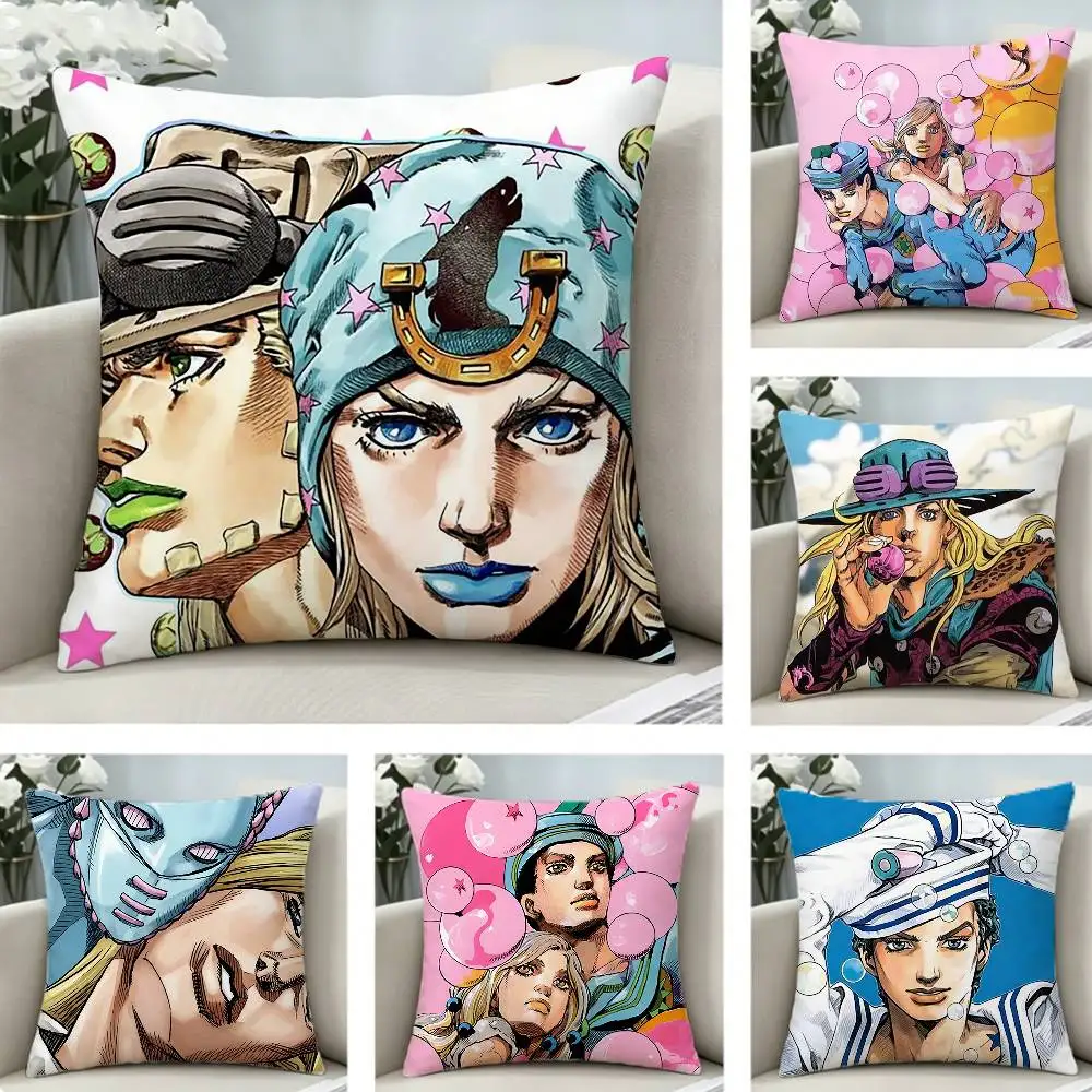

COOL J-JoJos B-Bizarres Adventures Pillow Case Pattern Printed Pillowcase For Living Room Sofa Cushion Cover