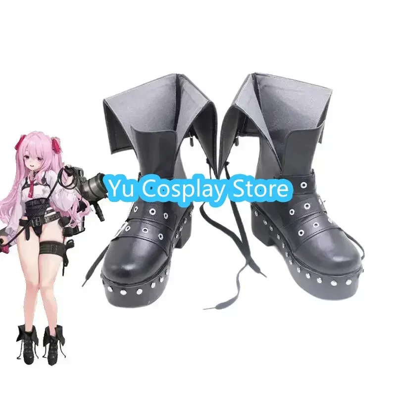 Yuni Cosplay Shoes Game NIKKE The Goddess of Victory Cosplay Boots Halloween Carnival Props PU Shoes Custom Made