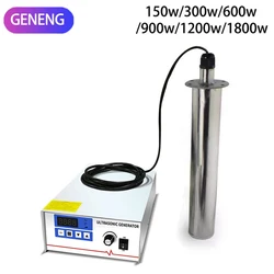 Industrial ultrasonic cleaner Immersible Vibration Rod Ultrasound sonic Oil Rust Power Adjustable portable washing machine