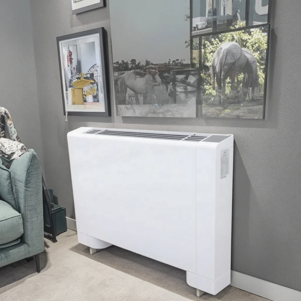 

Slim Hydronic Fancoil Hvac System Floor Vertical Hydronic Dc Fan Coil Unit for Heating and Cooling