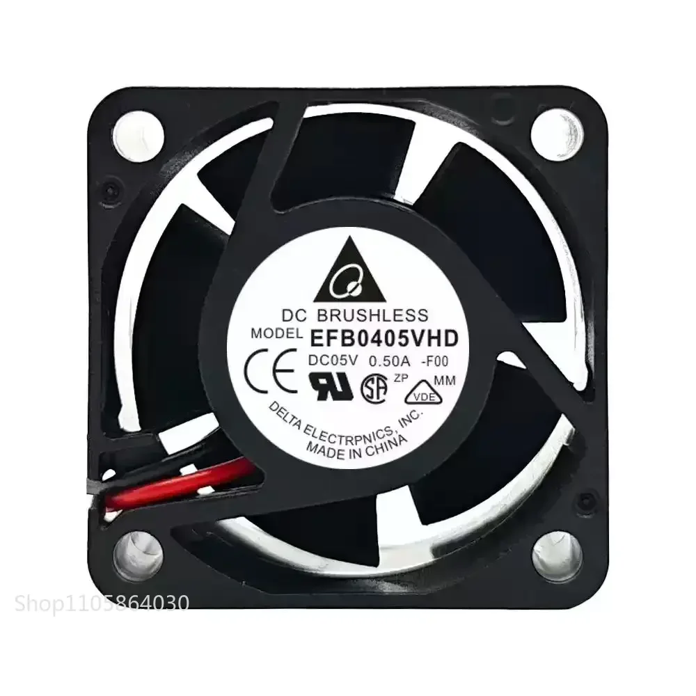 LY For Delta EFB0405VHD 40x40x20mm 5V 0.5A 3-Pin Dual Ball Bearing Server Cooling Fan with Alarm Signal