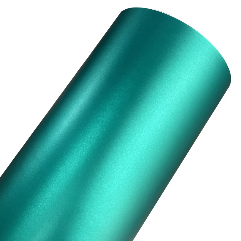 

Премиальная матовая металлическая виниловая пленка цвета бирюзовый синий, самоклеящаяся, для оклейки автомобилей, с технологией Air Release, без пузырьков
