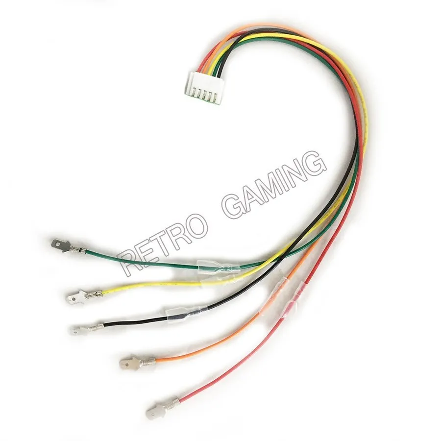 2 Pcs/lot 30CM 5pin Cable Conversion 4.8mm Terminal To 5pin for Sanwa Joystick Arcade Game Jamma Wiring Harness