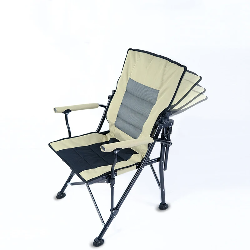 Outdoor Portable Folding Fishing Chair Detachable Picnic Chairs Backrest Rotating Leisure Beach Stool