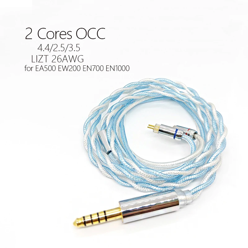 

iem 0.78 cable SIMGOT Cable EN1000 EN700pro EA500 EW200 LIZT 2 Core Earphones Silver Plated Upgrade OCC 4.4mm Balance 2.5 3.5