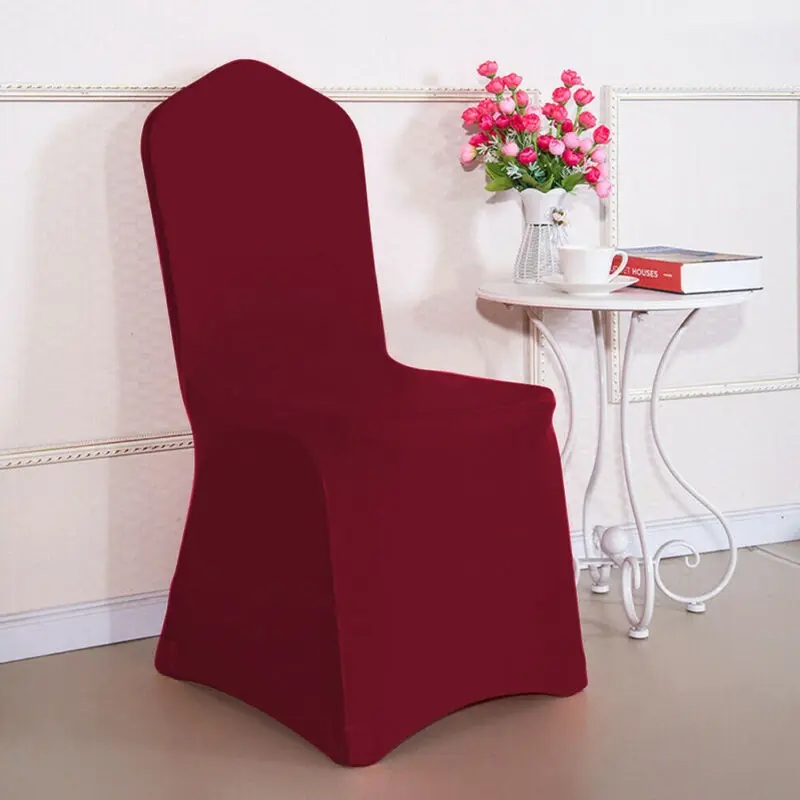 Housses de Chaise Universelles en IQUE dex Épais, Accessoire de Décoration pour ixde Mariage et Banquet, Disponible en 12 Couleurs