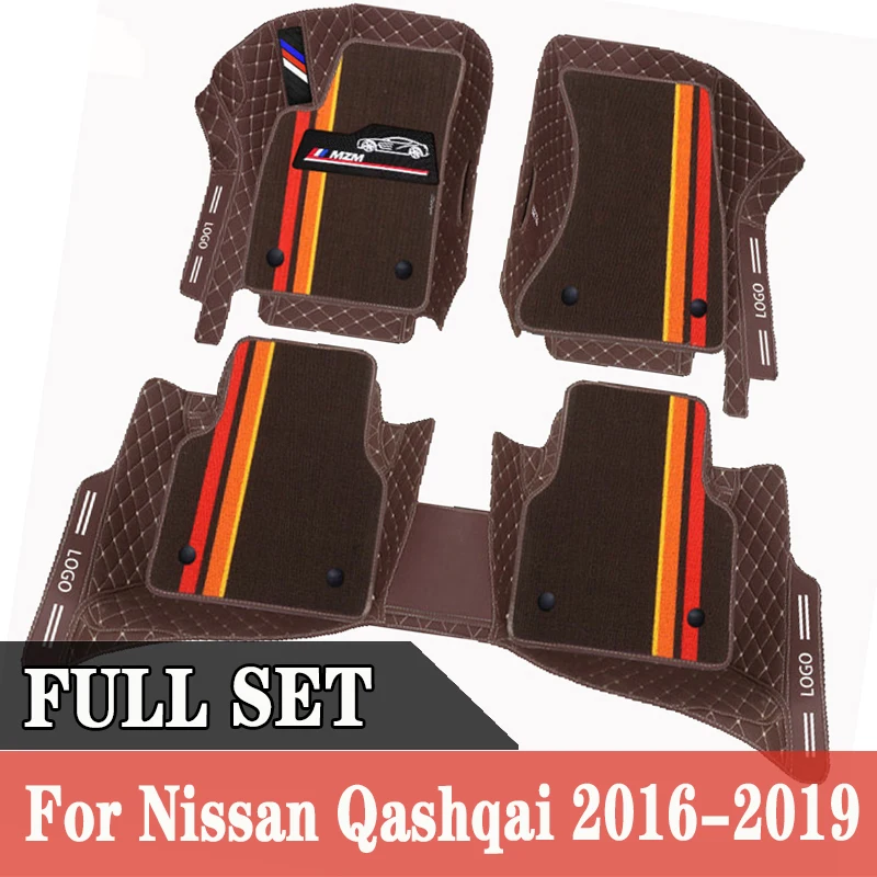 Car Floor Mats For Nissan Qashqai J11 2019 2018 2017 2016 Carpets Styling Protect Accessories Rugs