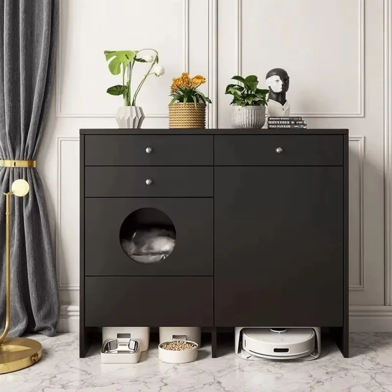 Aluminum alloy sweeping robot locker, cat nest four seasons universal villa integrated cabinet