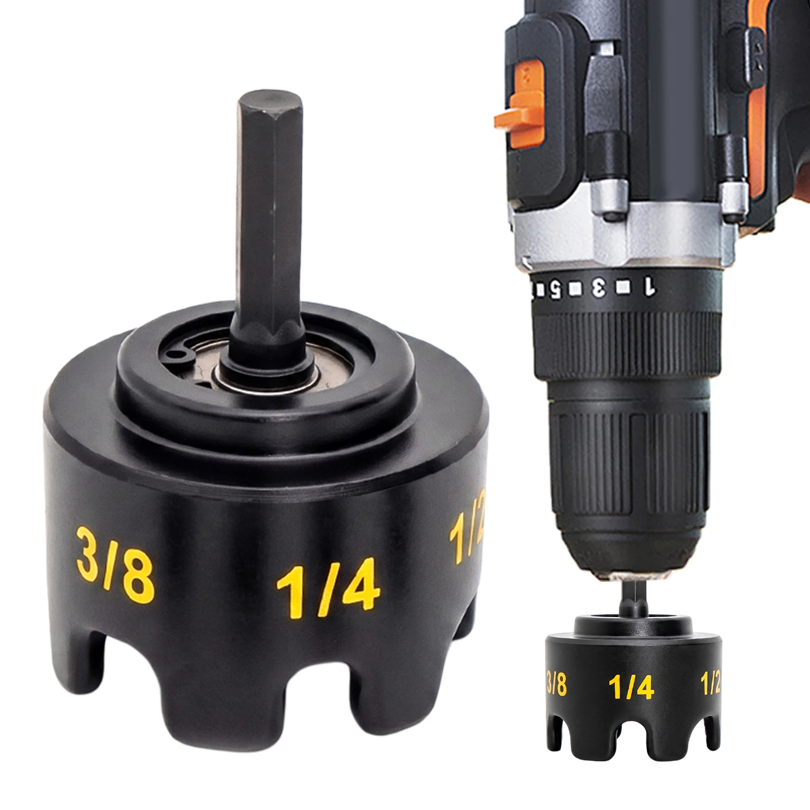 Aluminum Alloy Threaded Rod Nut Runner Tools Nuts Remover Bolt Extractor Tool Nut-Zipper Drills Attachment for Impact Drills