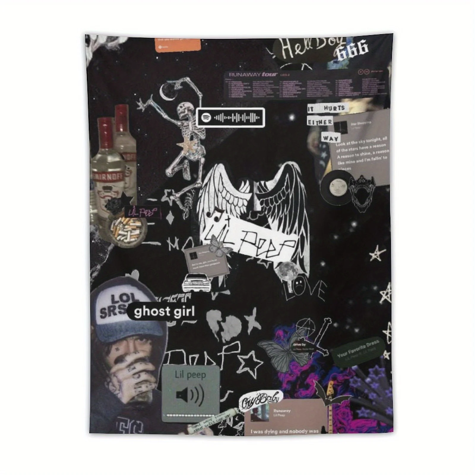 

Artistic Tapestry - Unique Design for Home Decor - Adds Quirky and Edgy Style and Mystery to Any Room