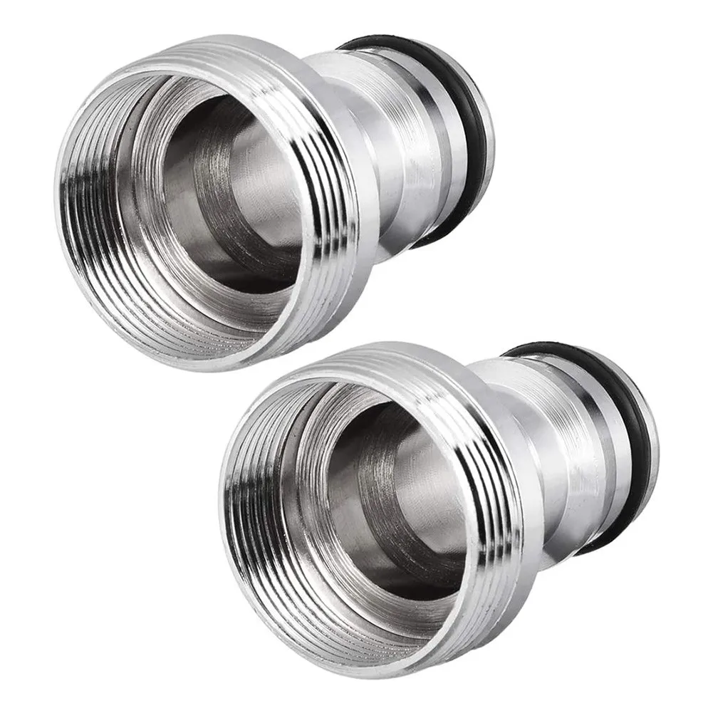 2pcs Brass Garden Hose Connectors M22 Female to For M24 Male Faucet Adapters for Easy Irrigation and Car Washing