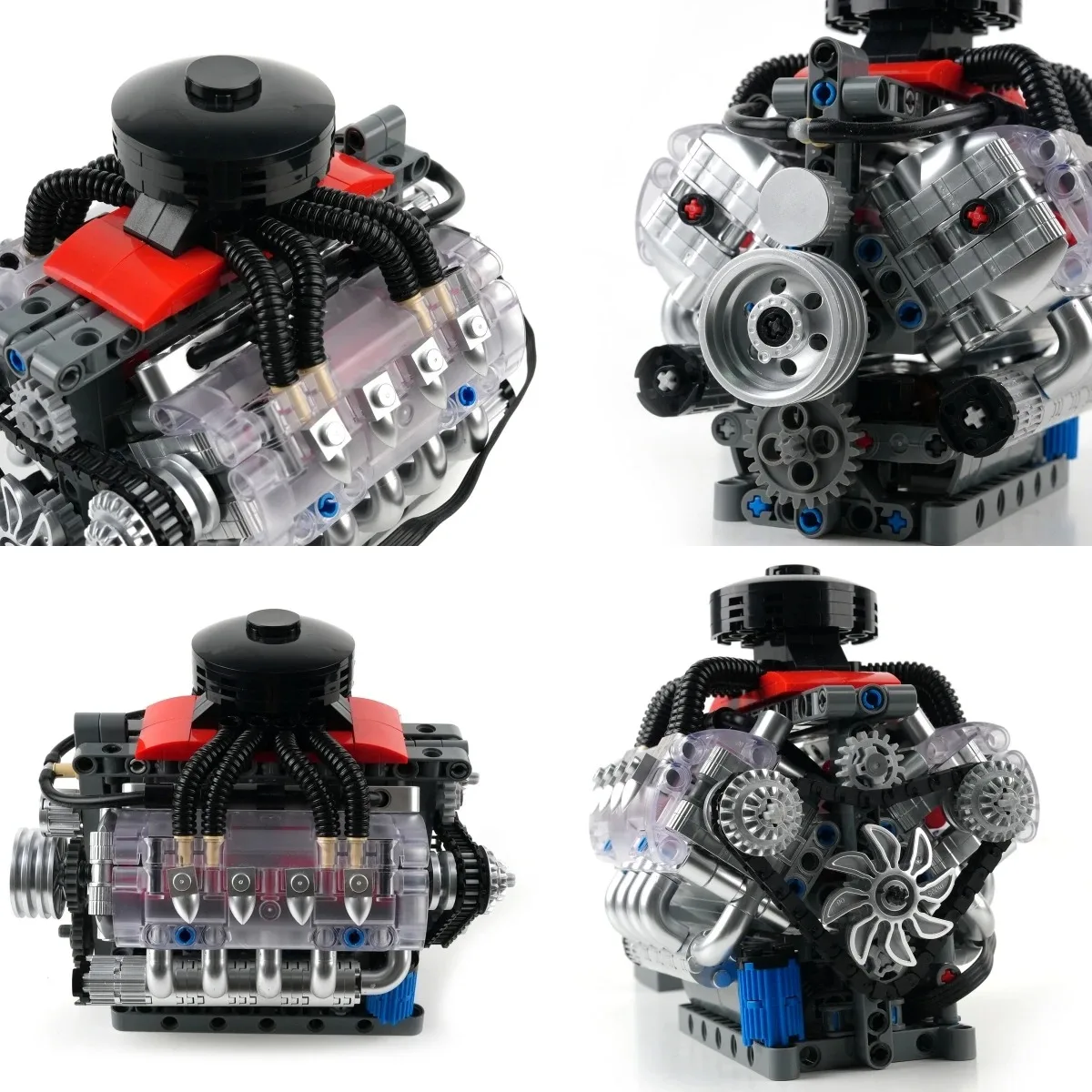

Mold King 10171 LSX454 V8 Моторизованная имитационная модель двигателя Электрический привод Строительные блоки Технические автозапчасти Игрушки Подарок