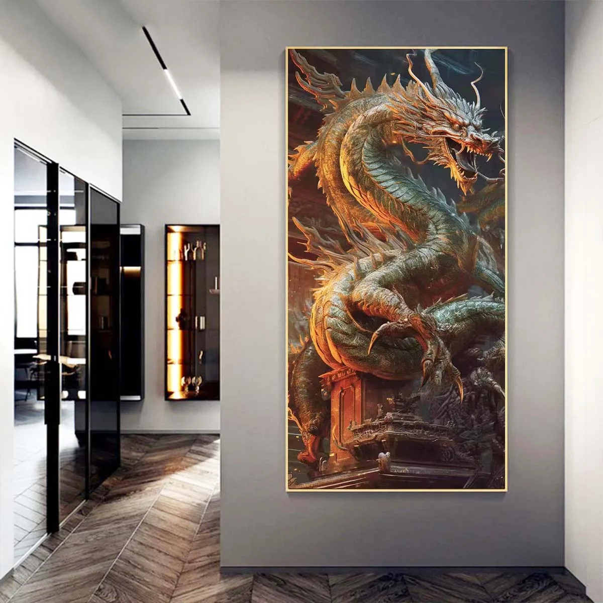 New Chinese Style Classical Dragon Diamond Painting Large Animal Cross Stitch Embroidery 5D Diy Diamond Mosaic Home Decor Y734