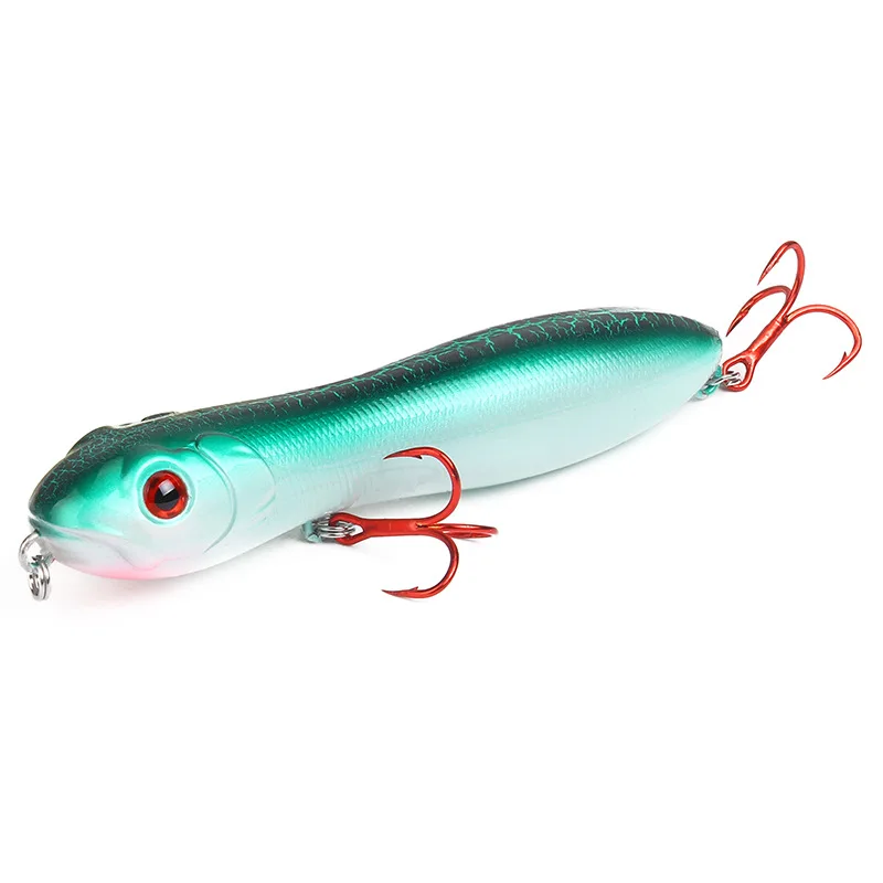 1 Stück/8 Stück 10cm/15,6g Schwimmender Angelköder Pencil Bait Popper Oberflächenköder Künstliche Köder Set für Karpfenangeln – Detail 13