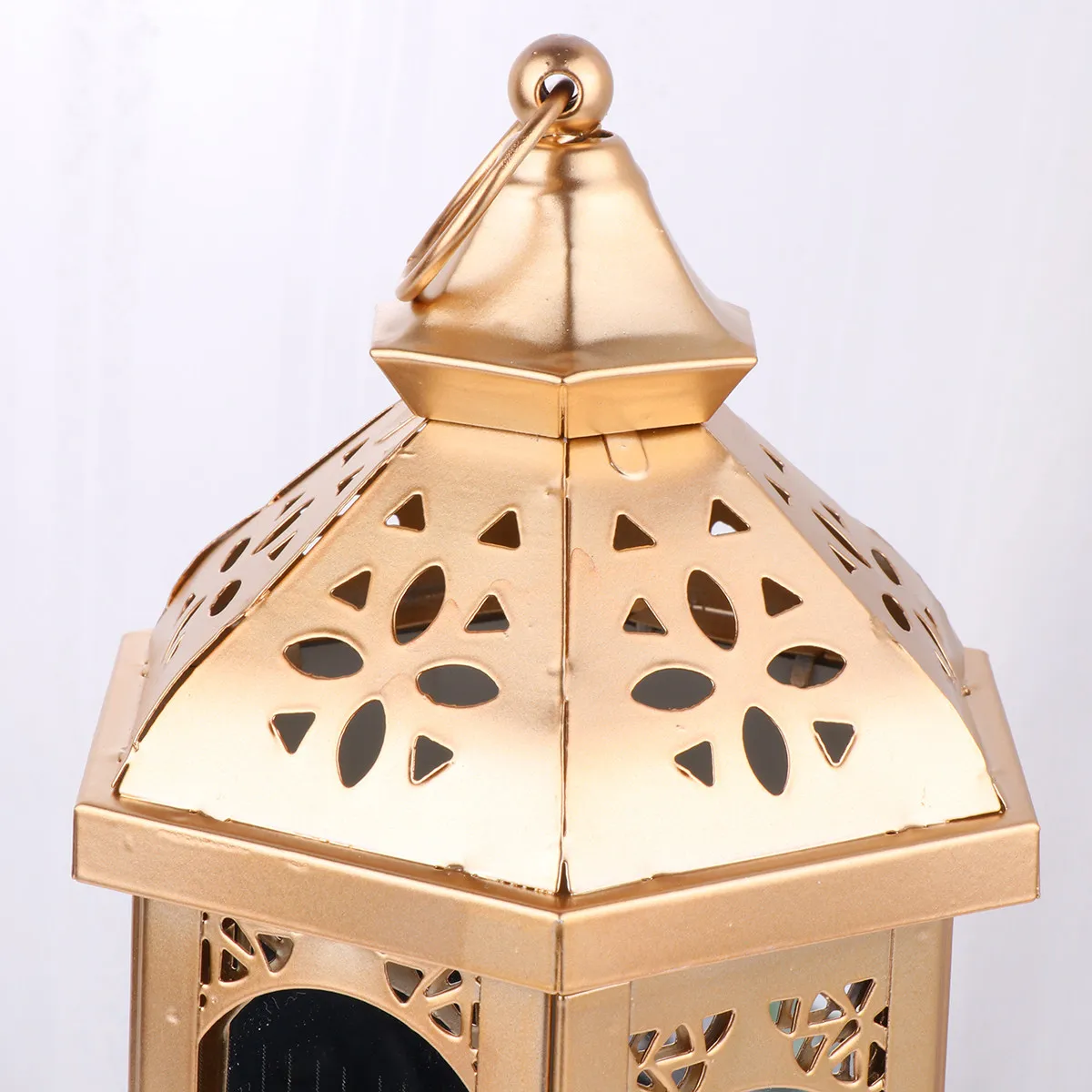 

Ramadan Lantern Iron Wind Star Pattern Portable Decorative Lamp for Party Home Hotel Window Display Eid Decoration