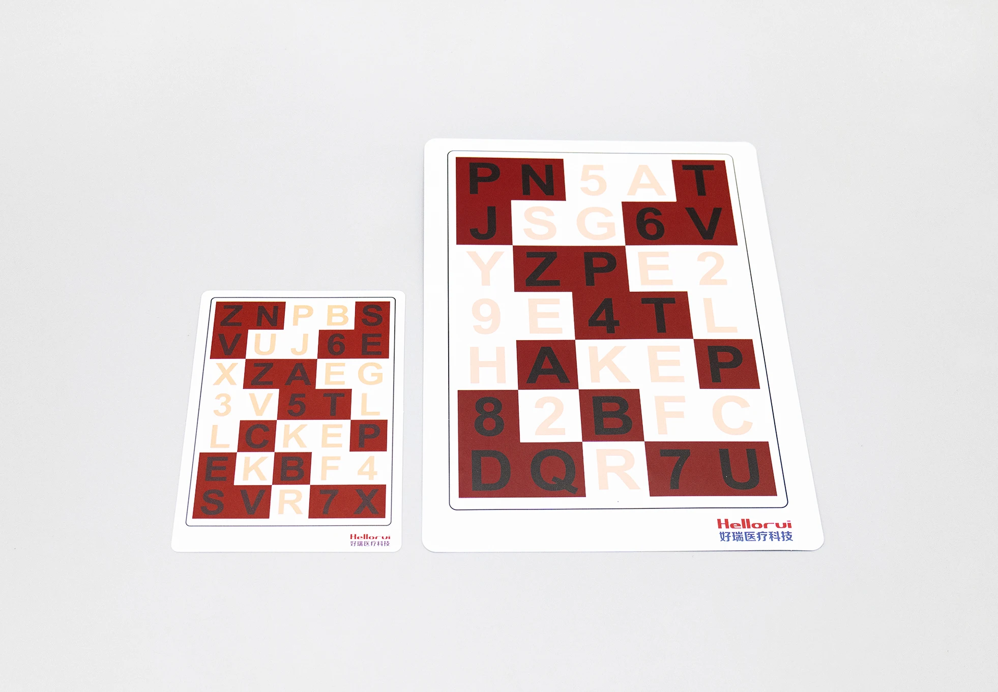 Anti-Suppression VT Training Charts with Numbers & Letters Visual Therapy Cards for Disinhibition & Accommodative Exercise