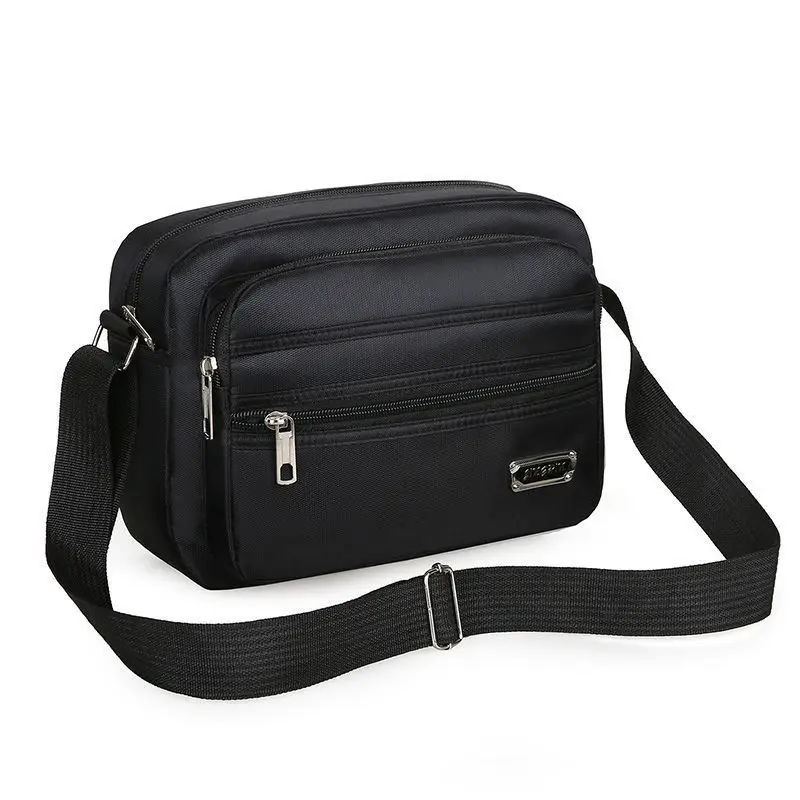 Bolsa de ombro Oxford para homens e mulheres, mochila pequena, bolsa mensageiro casual, bolsa transversal de nylon, carro